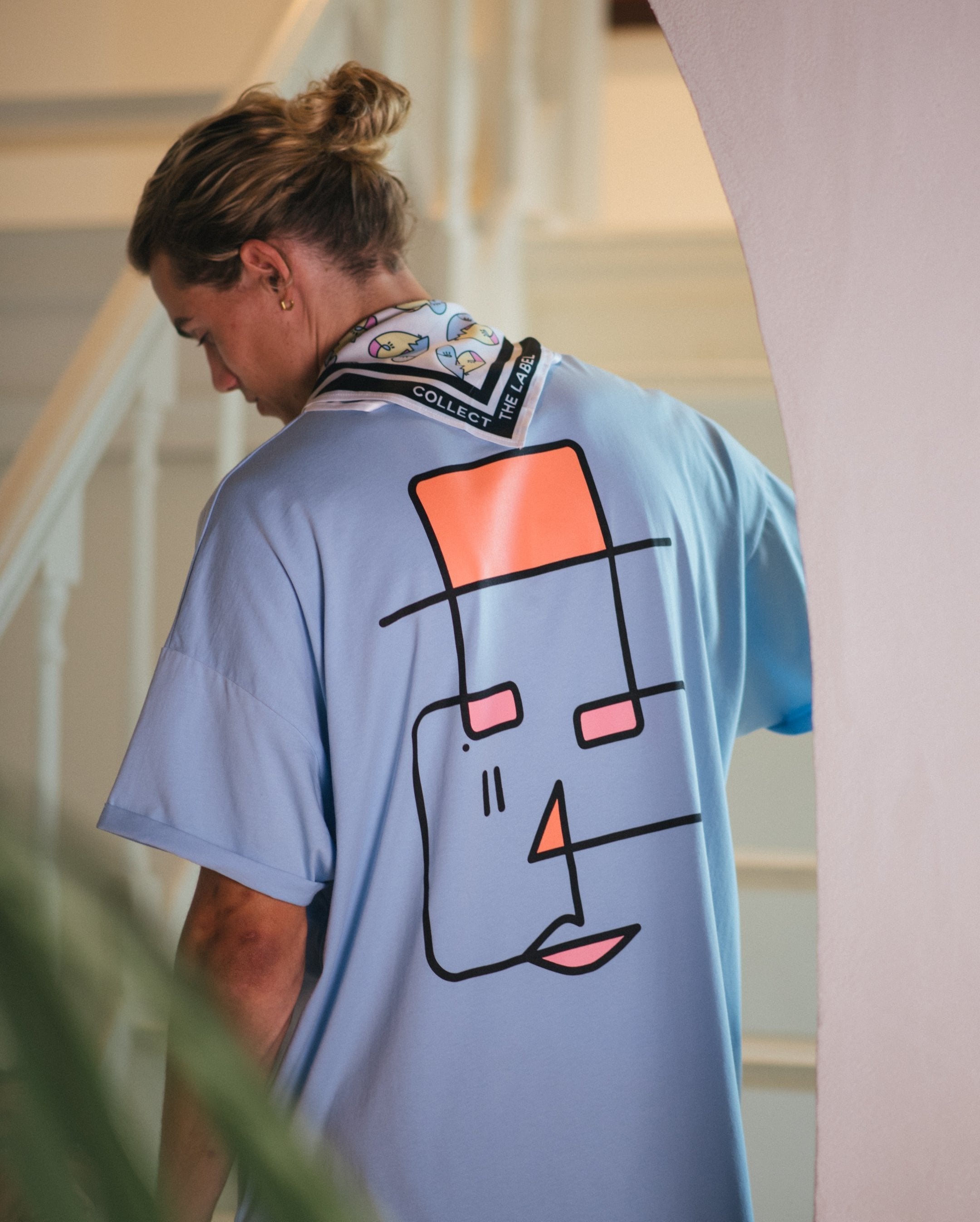 T-shirt Oversize Stevie Bleu