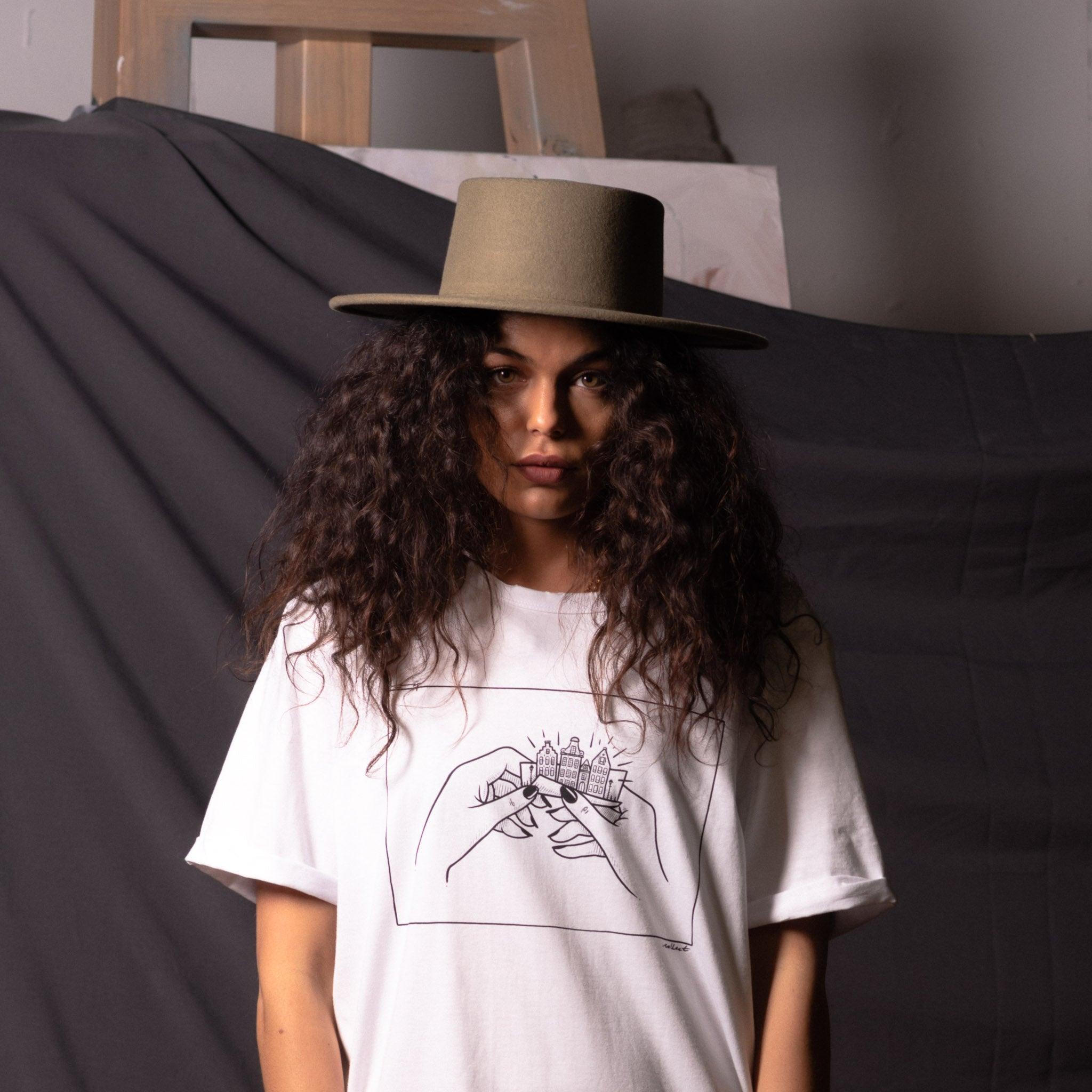 T-shirt Amsterdam Blanc