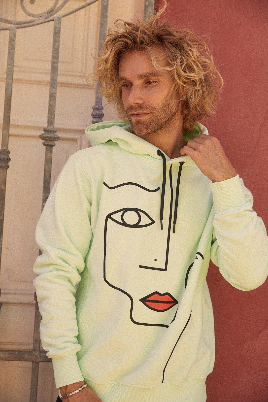 Sweat à capuche Sky Vert Menthe