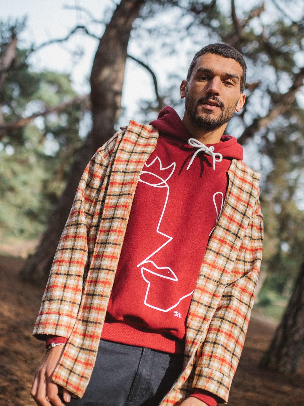 Vesper Hoodie Burgund