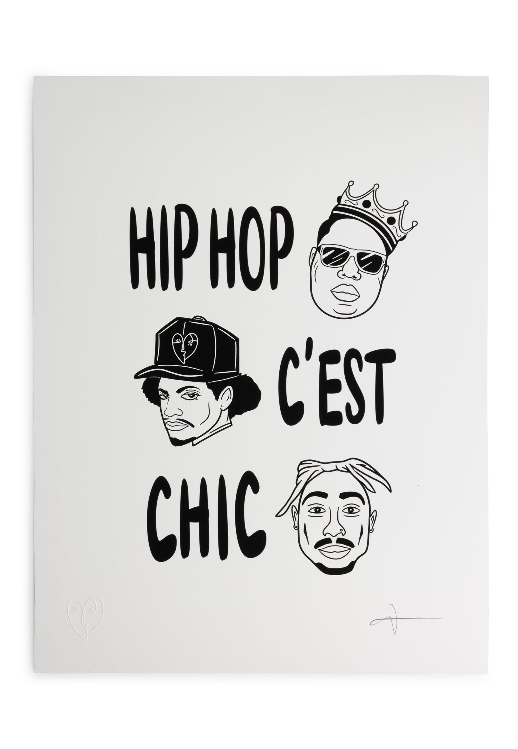Arte impreso hip hop c'est chic