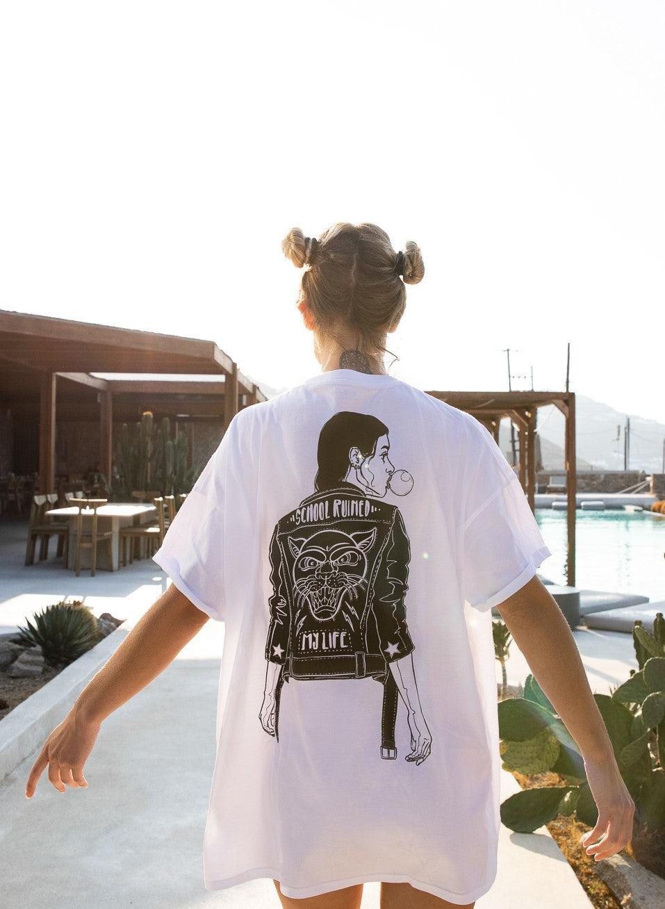 School Ruined My Life Oversized Tee school-ruined-my-life-oversized-tee