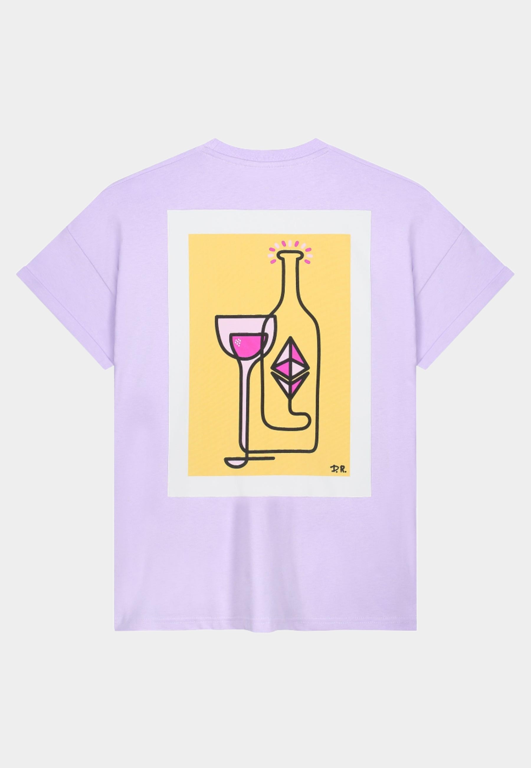 T-shirt surdimensionné Wine Lila